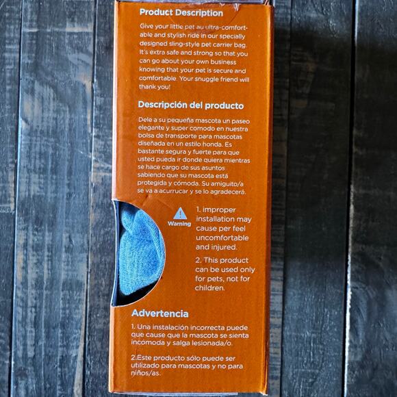 Furry Fido Gray Classic Pet Sling - Reversible Slings 13lbs - Picture 3 of 4